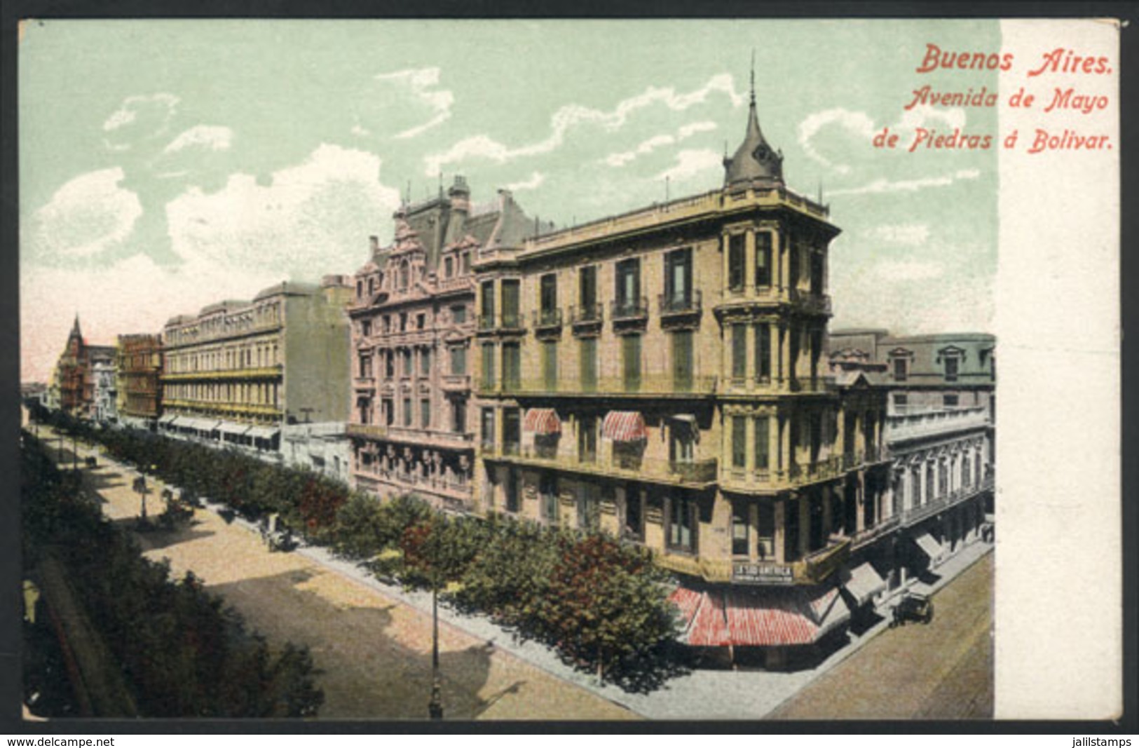 228 ARGENTINA: BUENOS AIRES: Mayo Avenue Between Piedras And Bolivar Street, Unused And V - Argentine