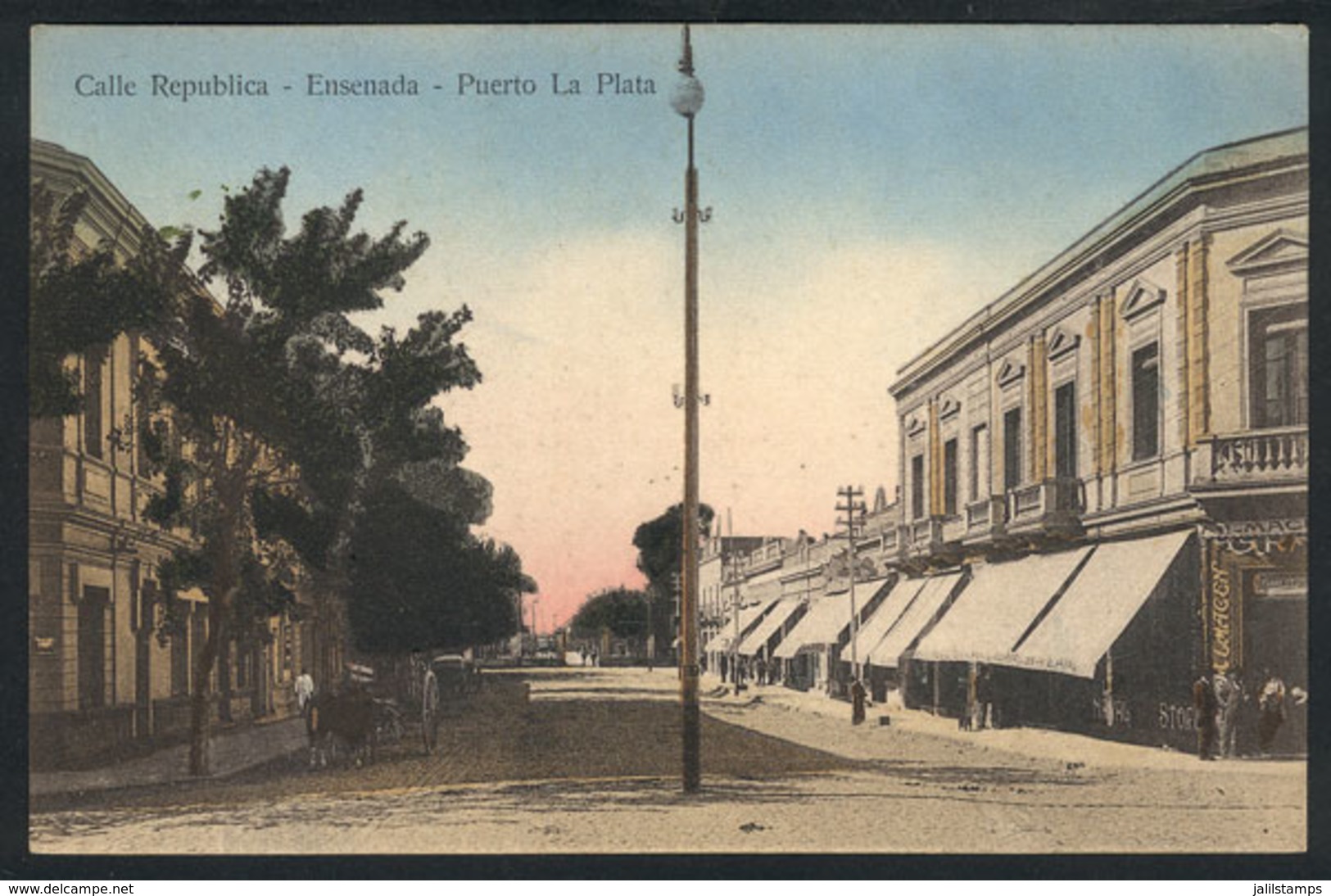 280 ARGENTINA: ENSENADA: República Street, Ed. Vda. De Beneforti, Unused, Circa 1910, VF - Argentine