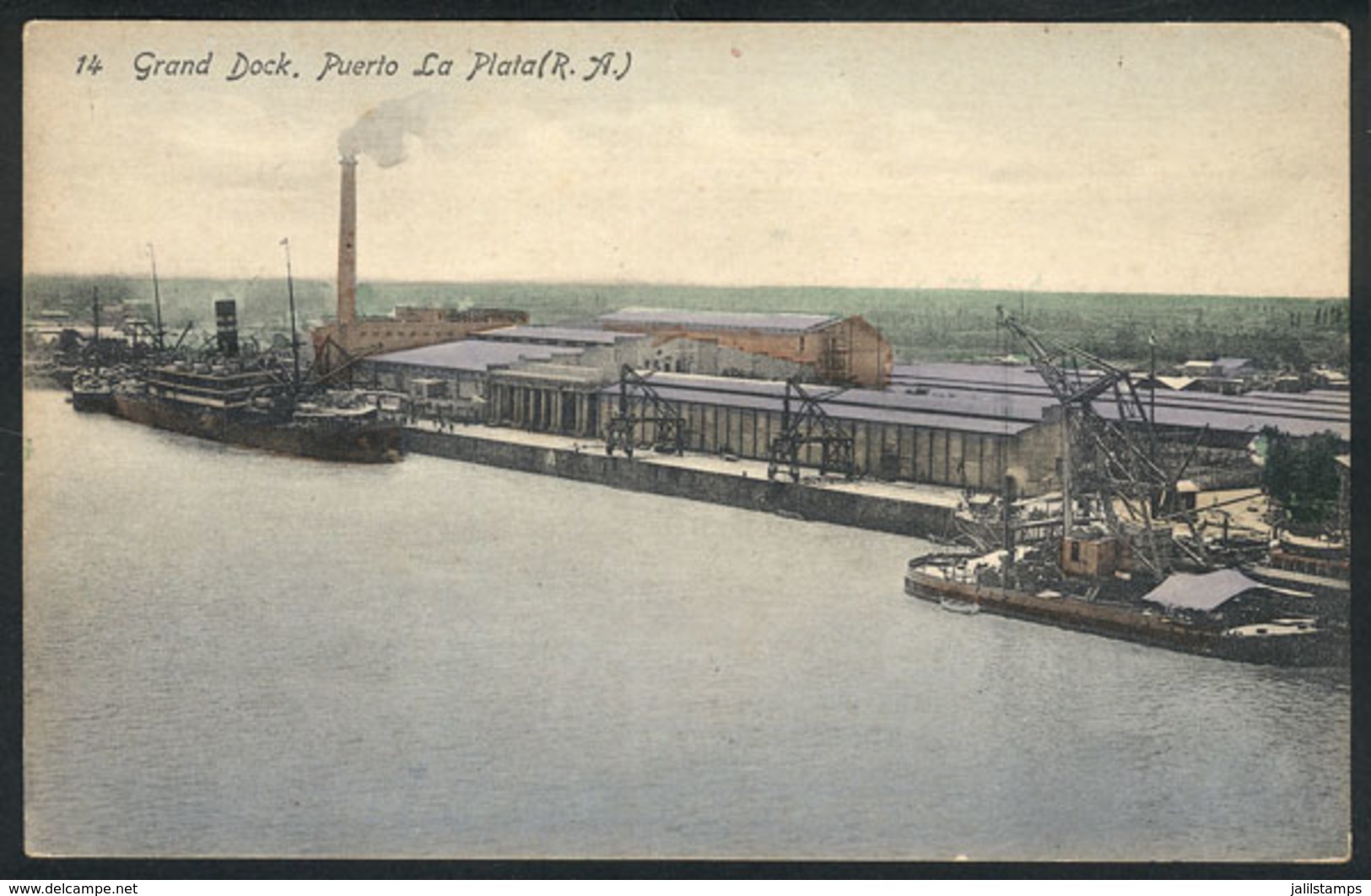 291 ARGENTINA: PORT OF LA PLATA: Wharf, Ed. Vda. De Beneforti, Unused, Circa 1910, VF Qua - Argentine