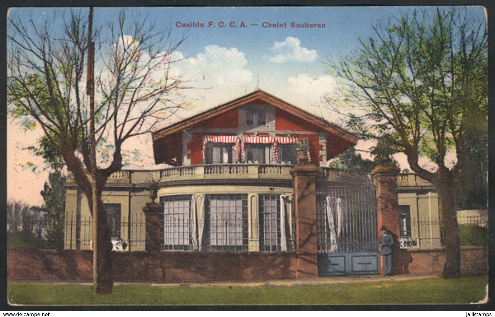 296 ARGENTINA: CASILDA: Chalet Sauberam, Ed. Bazar Fuster, Used In 1957, With Commemorati - Argentine