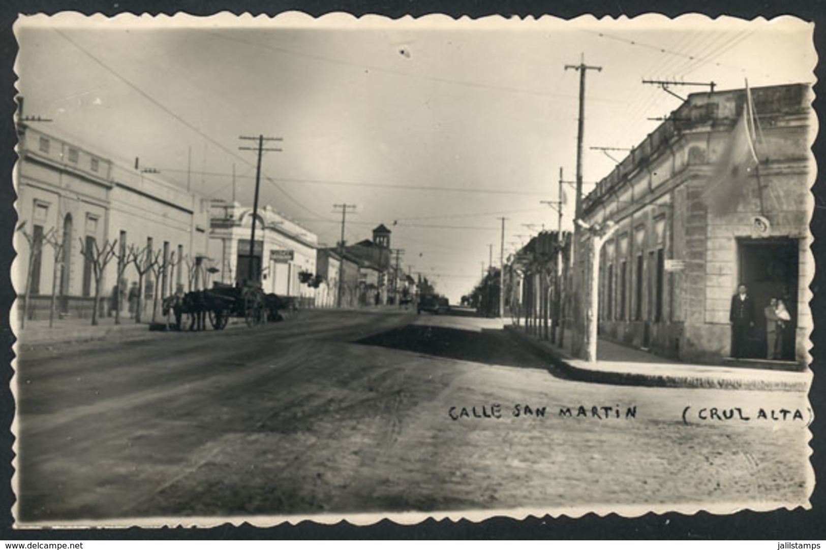 326 ARGENTINA: CRUZ ALTA (Córdoba): San Martín Street, Real Photo PC Circa 1954, VF Quali - Argentine