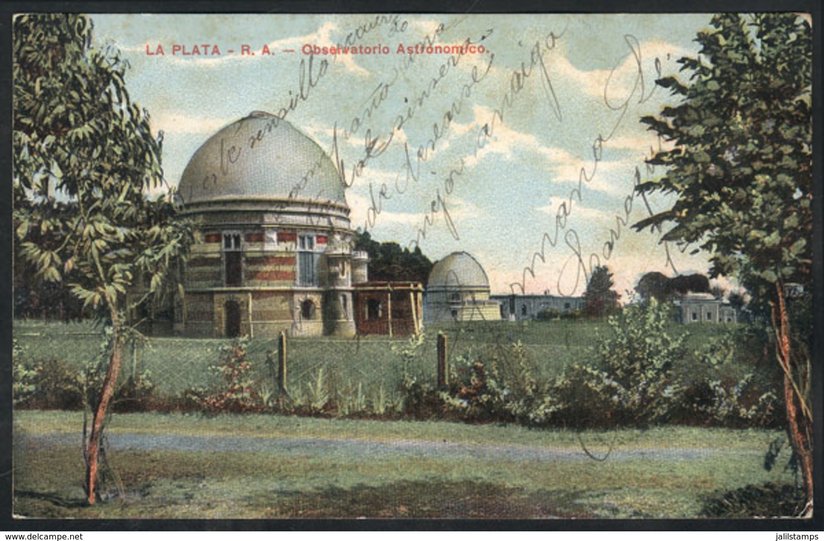 335 ARGENTINA: LA PLATA: Observatory, Ed. Fumagalli, Used Circa 1910 (stamp Missing) - Argentina