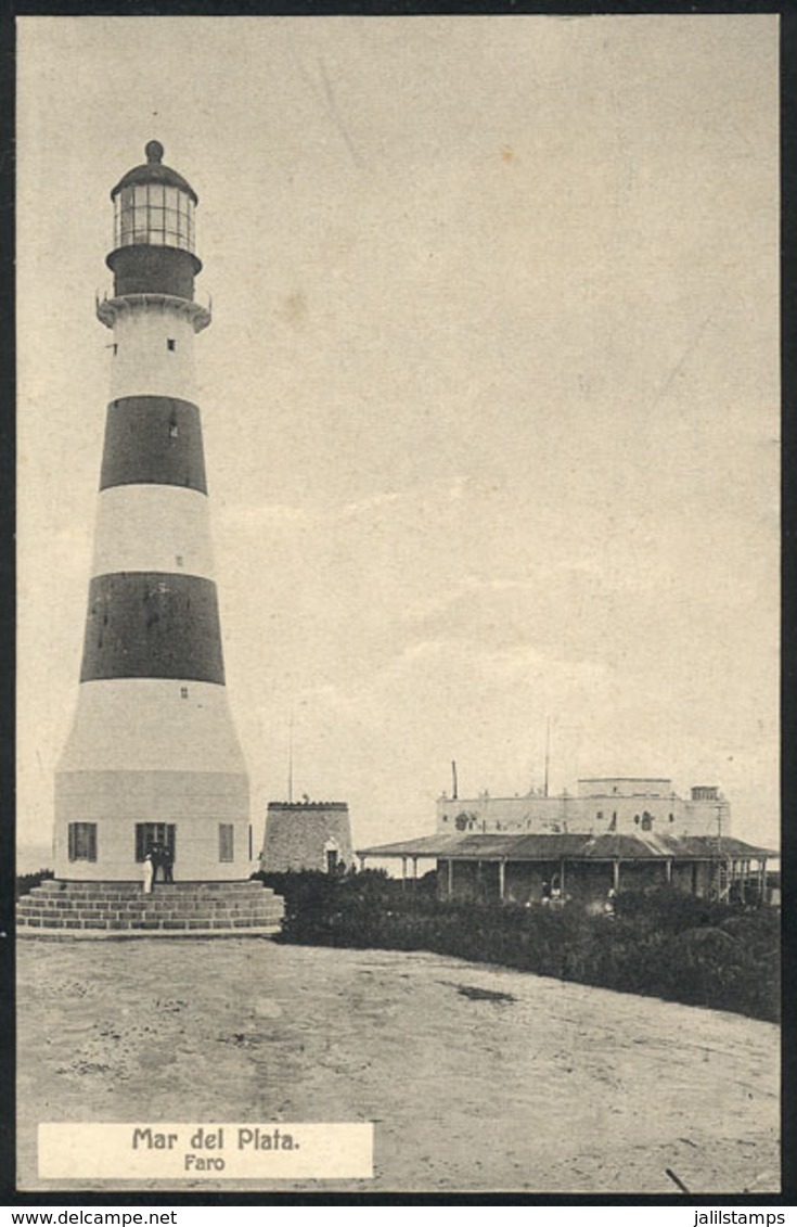 352 ARGENTINA: MAR DEL PLATA: Lighthouse, Ed. Librería Rey, Circa 1933 (stamp Missing) - Argentine
