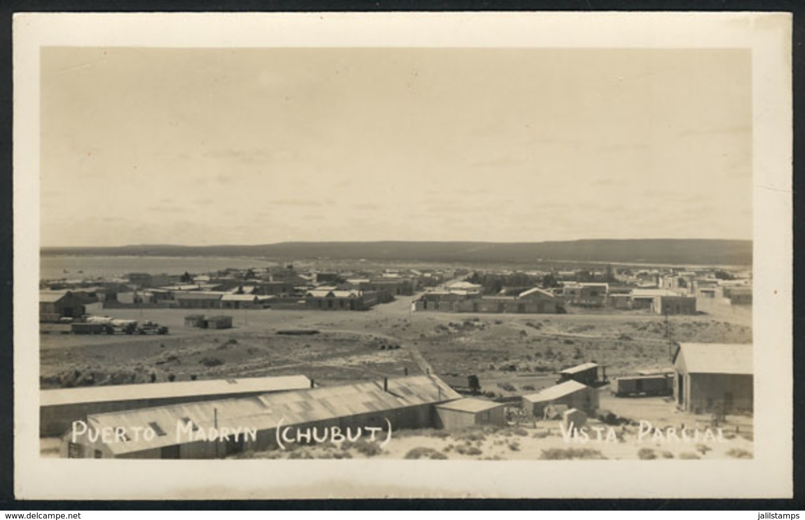371 ARGENTINA: PUERTO MADRYN (Chubut): Partial Panorama, Used In 1939, VF - Argentine