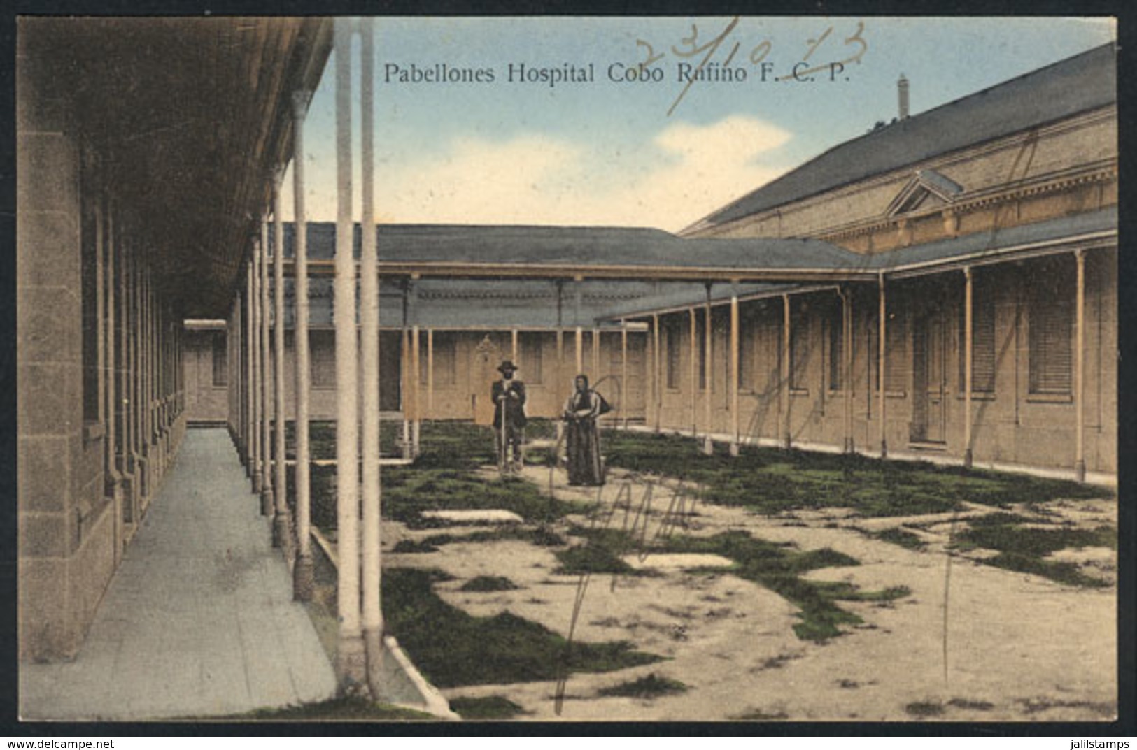 392 ARGENTINA: RUFINO (Santa Fe): Hospital Cobo, Ed. Fumagalli, Used In 1913, VF - Argentine