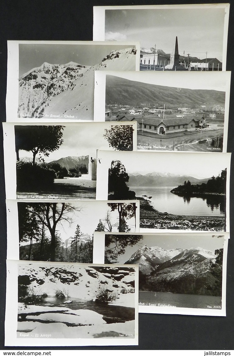 504 ARGENTINA: ESQUEL (Chubut): 9 Photographs With Very Good Views, By AYATS, VF Quality - Sonstige & Ohne Zuordnung
