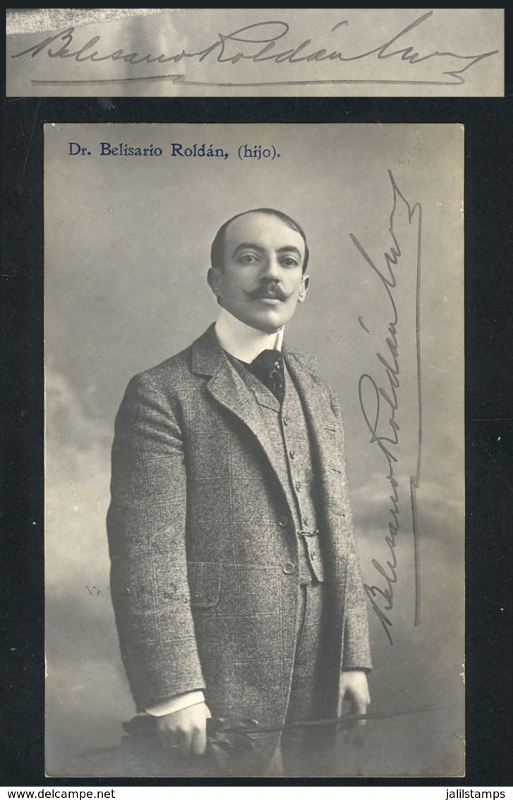 623 ARGENTINA: ROLDÁN Belisario (1873/1922), Politician, Journalist, Playwright, His Auto - Autres & Non Classés