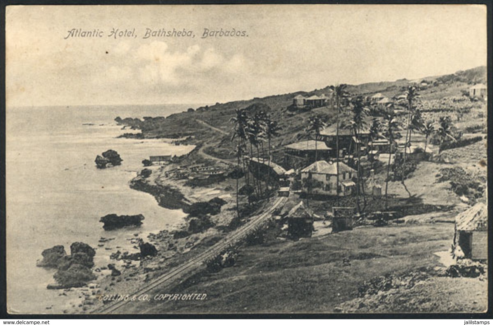 668 BARBADOS: Atlantic Hotel And Partial View Of BATHSHEBA, Ed.Collins, VF Quality! - Barbades