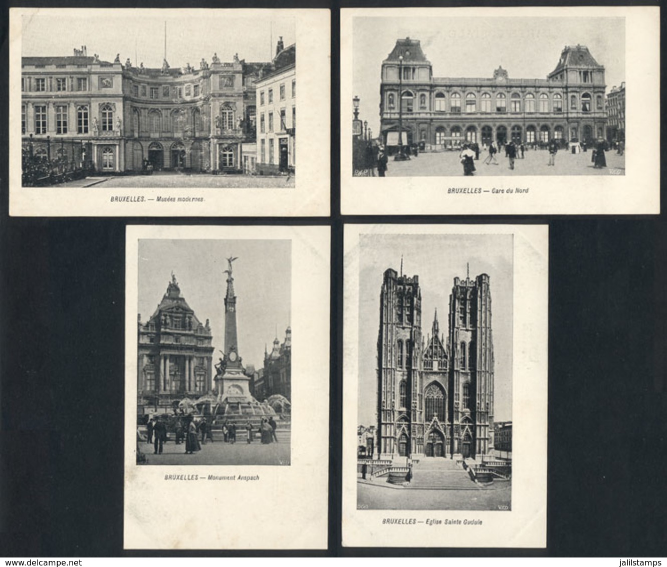 675 BELGIUM: BRUXELLES: 12 Old Postcards, Many Unused, Very Fine General Quality, Nice Vi - Autres & Non Classés