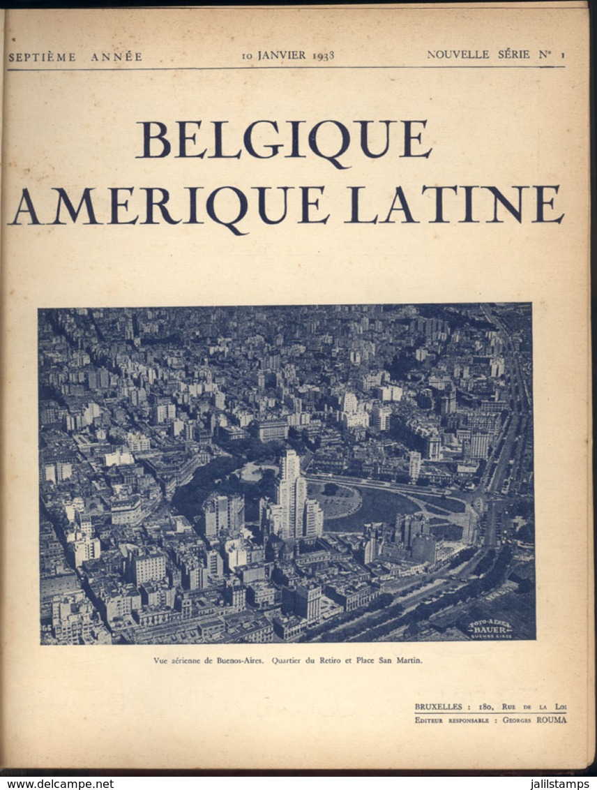 677 BELGIUM: Magazine "Belgique Amerique Latine", Volume Containing The Numbers Of The Ye - Revues & Journaux