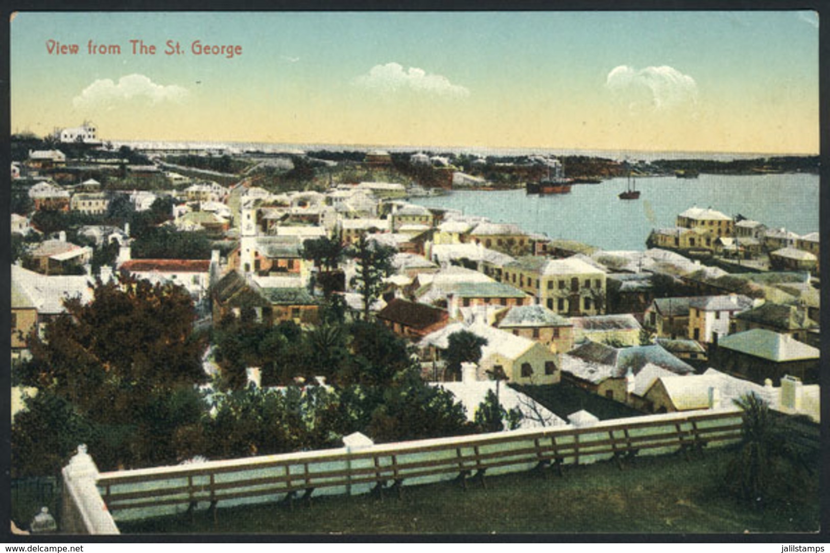 681 BERMUDA: HAMILTON: View From St.George, Ed. Weiss, VF Quality - Bermudes