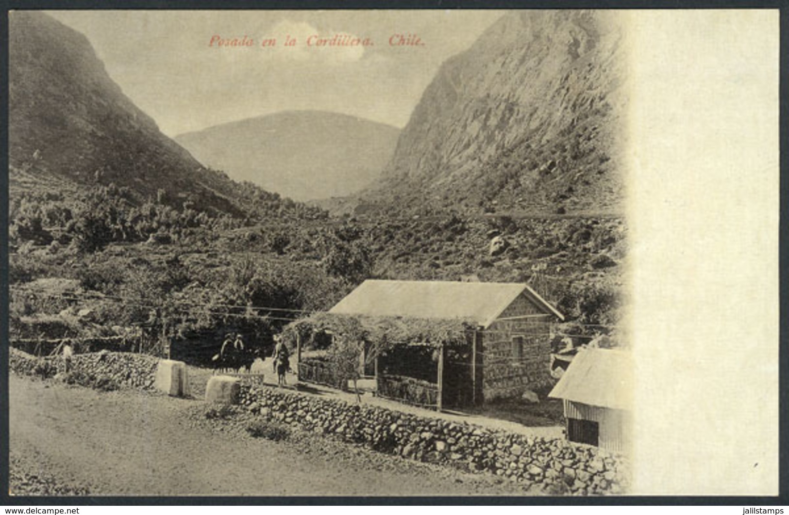 746 CHILE: Inn At The Andes Mountains, Ed.Eggers, Circa 1905, VF Quality - Chile