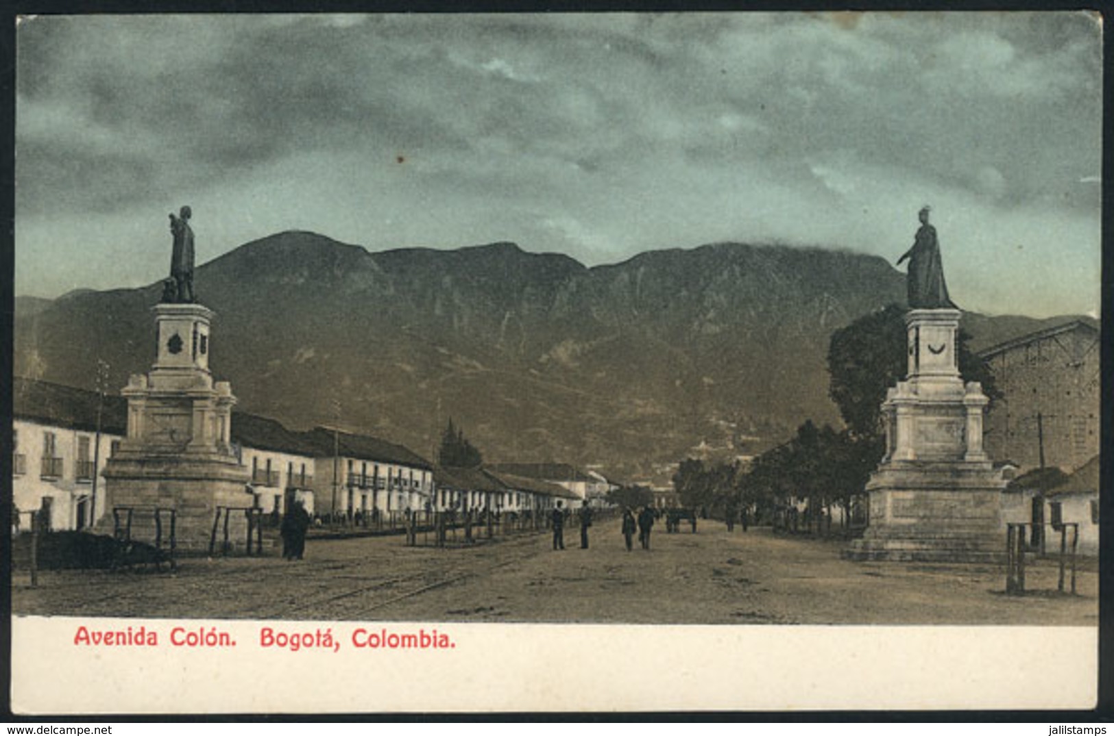 784 COLOMBIA: BOGOTA: Colón Avenue, Ed. Librería Colombiana, Dated 1908, VF Quality! - Kolumbien