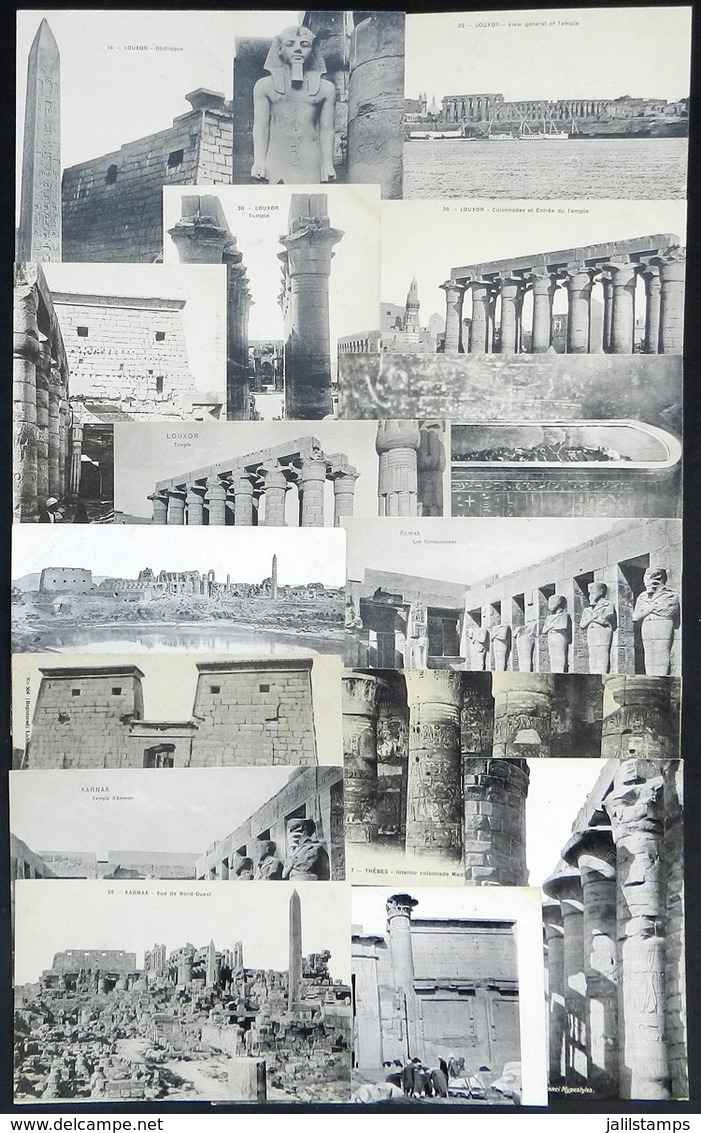 854 EGYPT: Temples And Monuments, 16 Unused PCs, Nice Views, VF General Quality - Other & Unclassified