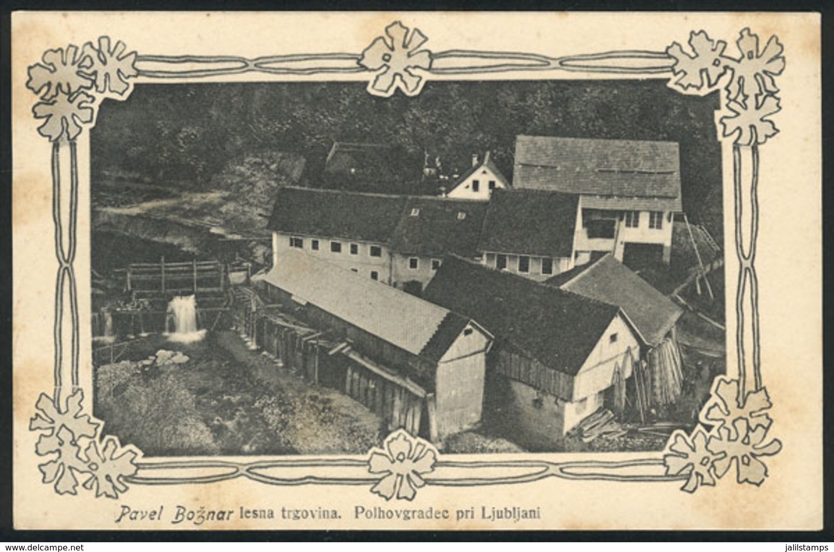 867 SLOVENIA: POLHOV GRADEC: Wood Shop, Circa 1925, Very Nice - Slovénie