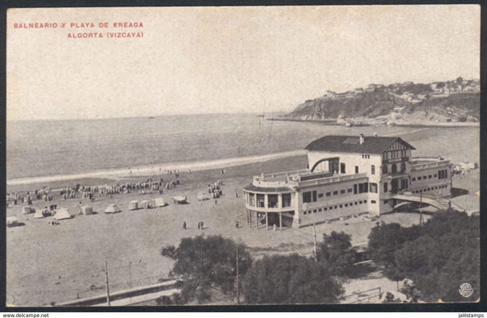 871 SPAIN: ALGORTA (Vizcaya): Ereaga Beach, Dated 1915, Unused, Minor Fault, Excellent Vi - Other & Unclassified