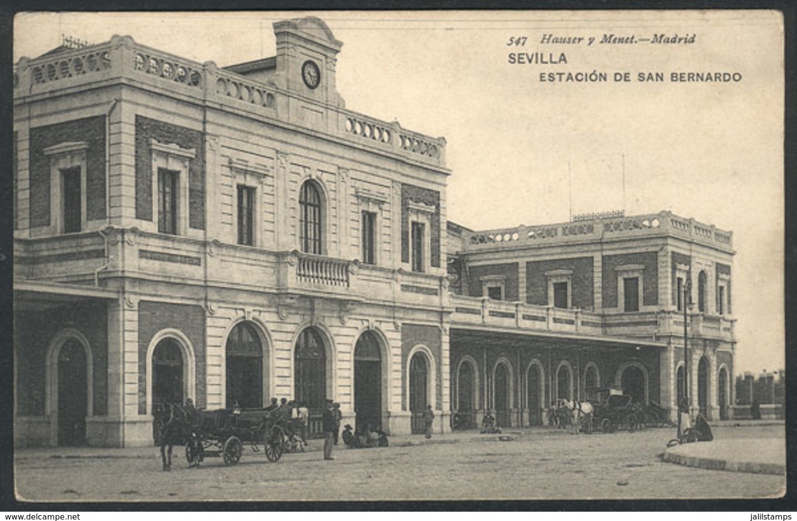 881 SPAIN: SEVILLA: San Bernardo Station, Ed. Hauser Y Menet, Unused, Circa 1910, VF Qual - Autres & Non Classés