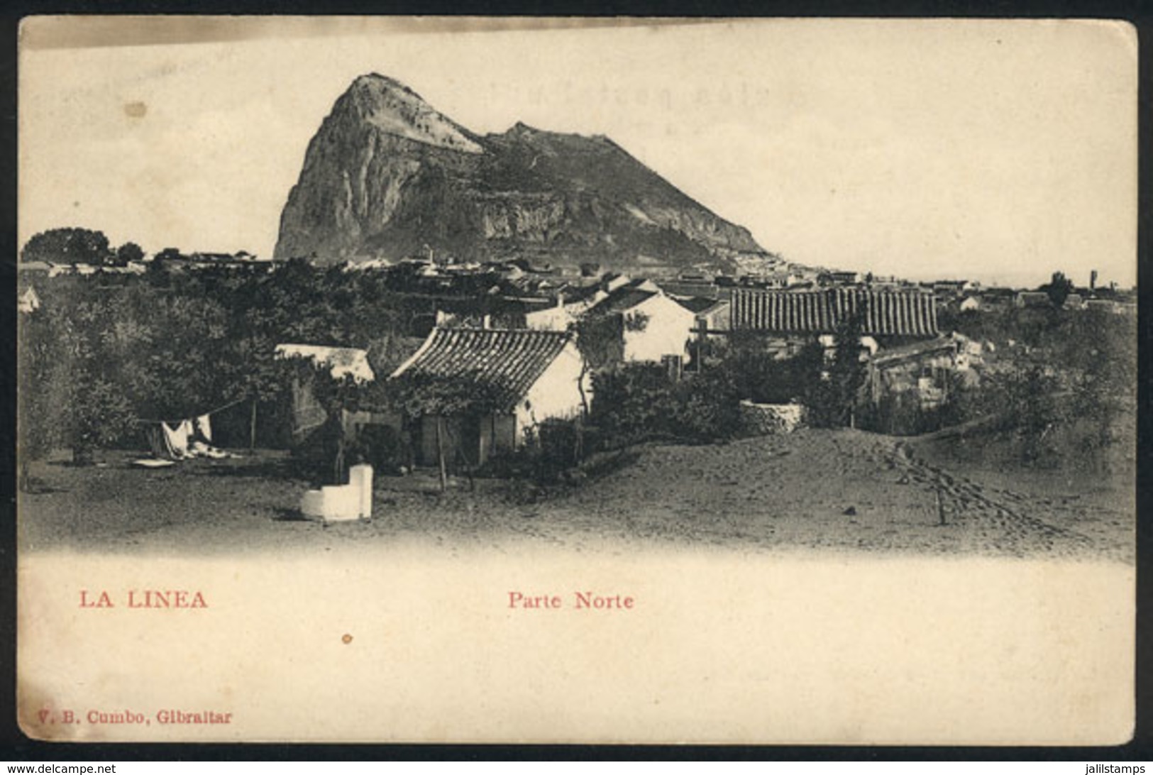 885 SPAIN: LA LÍNEA: View Of The Northern Area, Gibraltar, Ed.Cumbo, Circa 1905, Minor De - Other & Unclassified