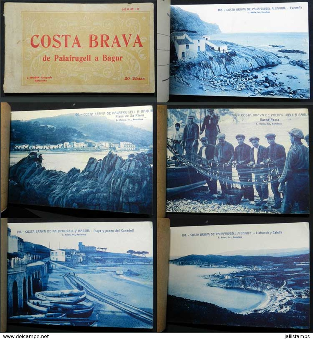 906 SPAIN: COSTA BRAVA: De Palafrugell A Bagur, PC Booklet With 20 Cards With Excellent V - Autres & Non Classés