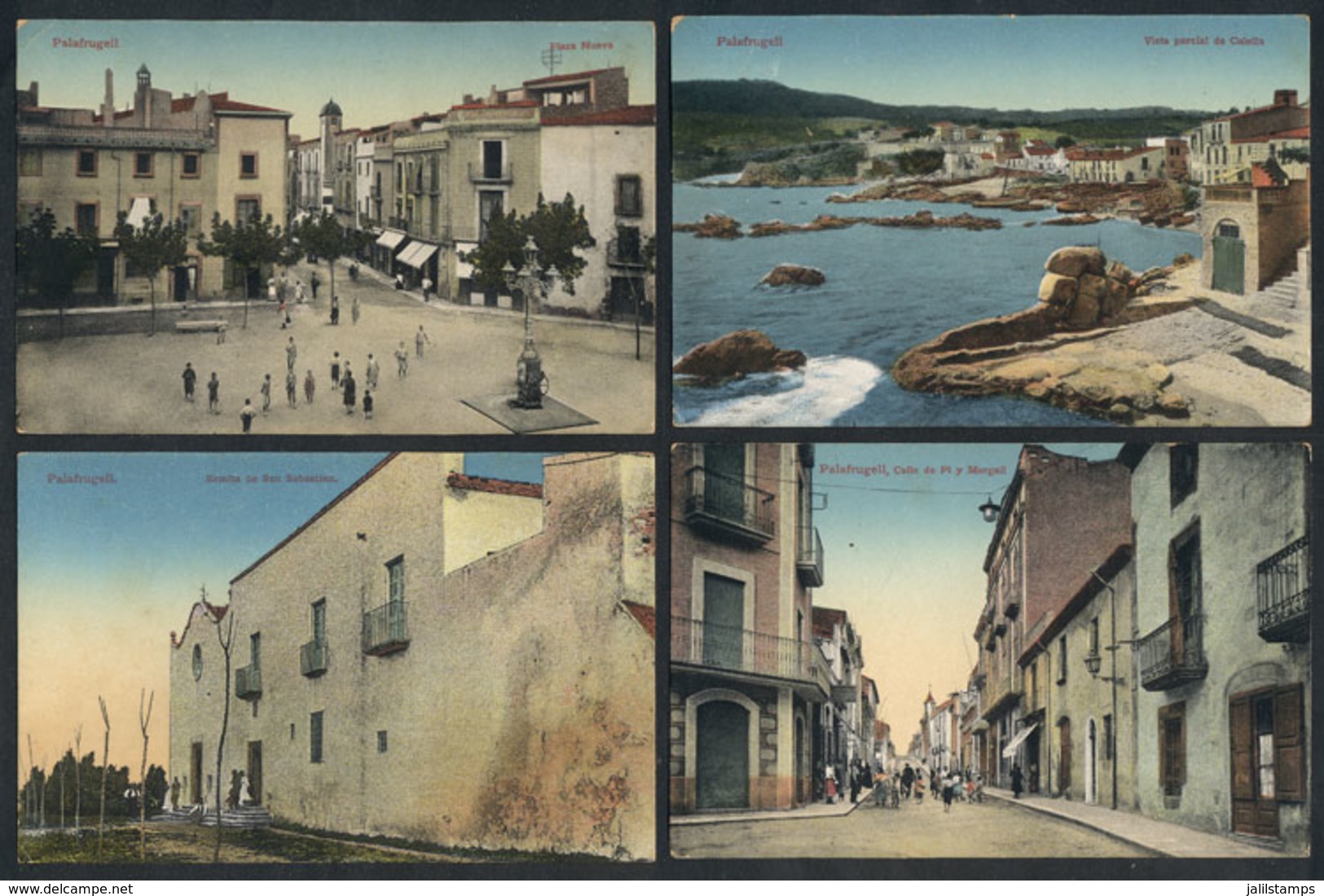 916 SPAIN: PALAFRUGELL: Lot Of 10 Old PCs With Fantastic Views, All Unused, Circa 1915, V - Other & Unclassified