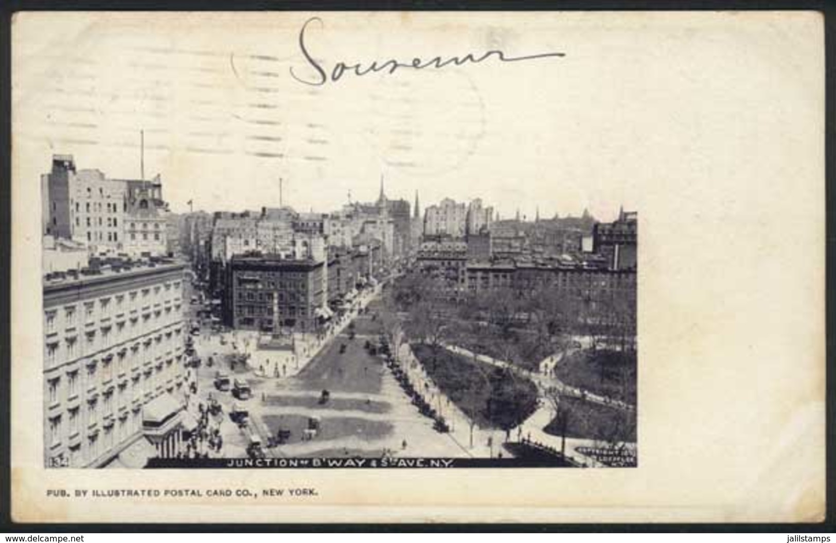 945 UNITED STATES: NEW YORK: Junction Of B'Way & 5th Ave, Ed. Illustrated Postal Card Co. - Autres & Non Classés