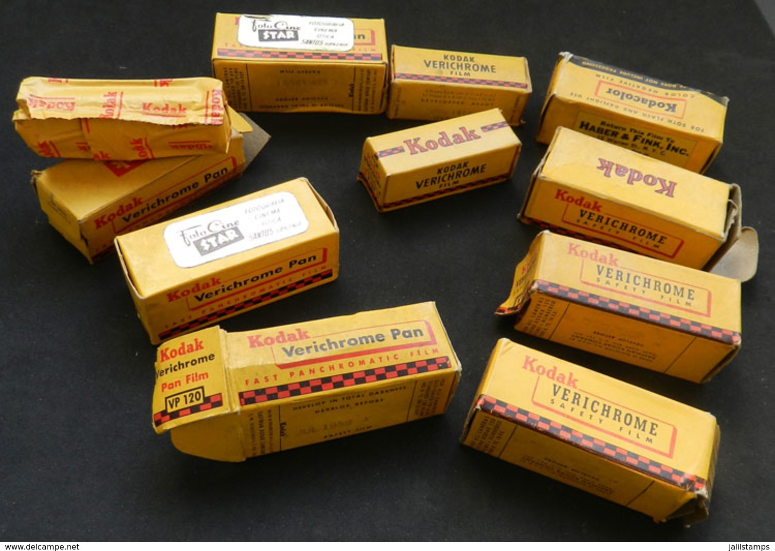 953 UNITED STATES: KODAK FILM: 10 Unused Rolls Of Film (in Their Original Boxes), Made In - Other & Unclassified