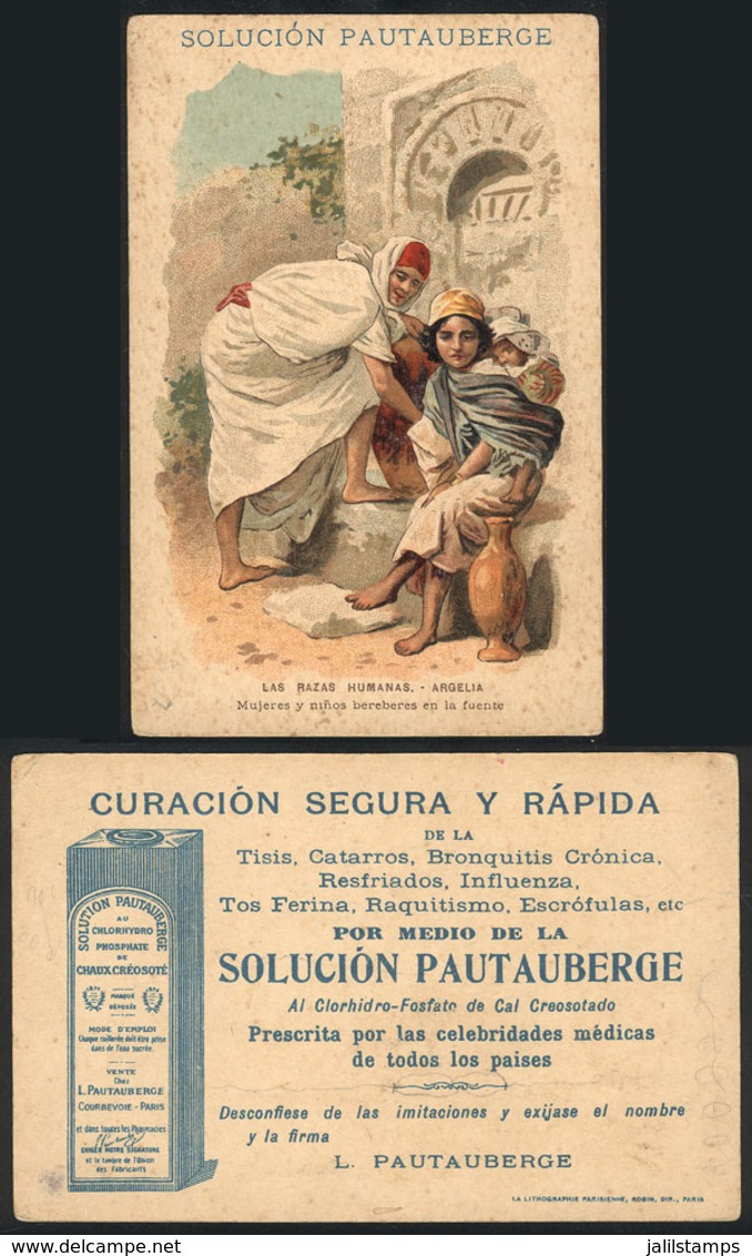 964 FRANCE: Advertising PC For "Pautauberge Solution", Medicine, Illustrated With Algeria - Autres & Non Classés