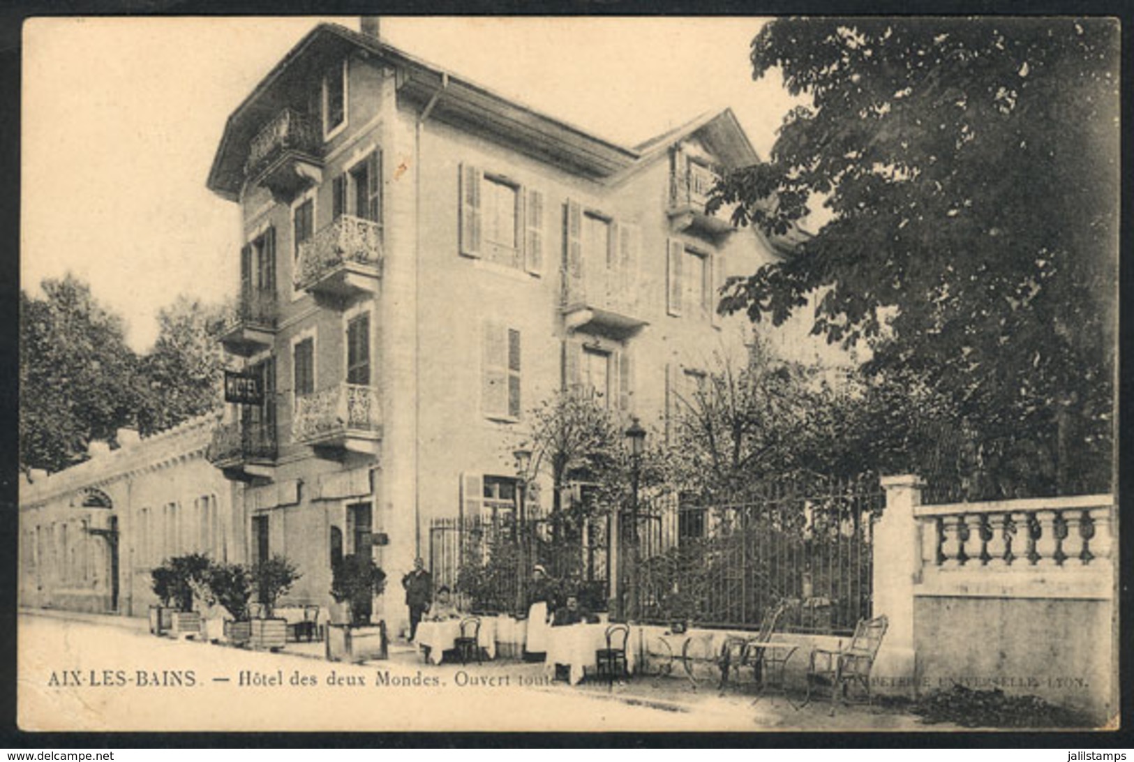 966 FRANCE: AIX-LES-BAINS: Hotel Des Deux Mondes, Unused And VF - Autres & Non Classés