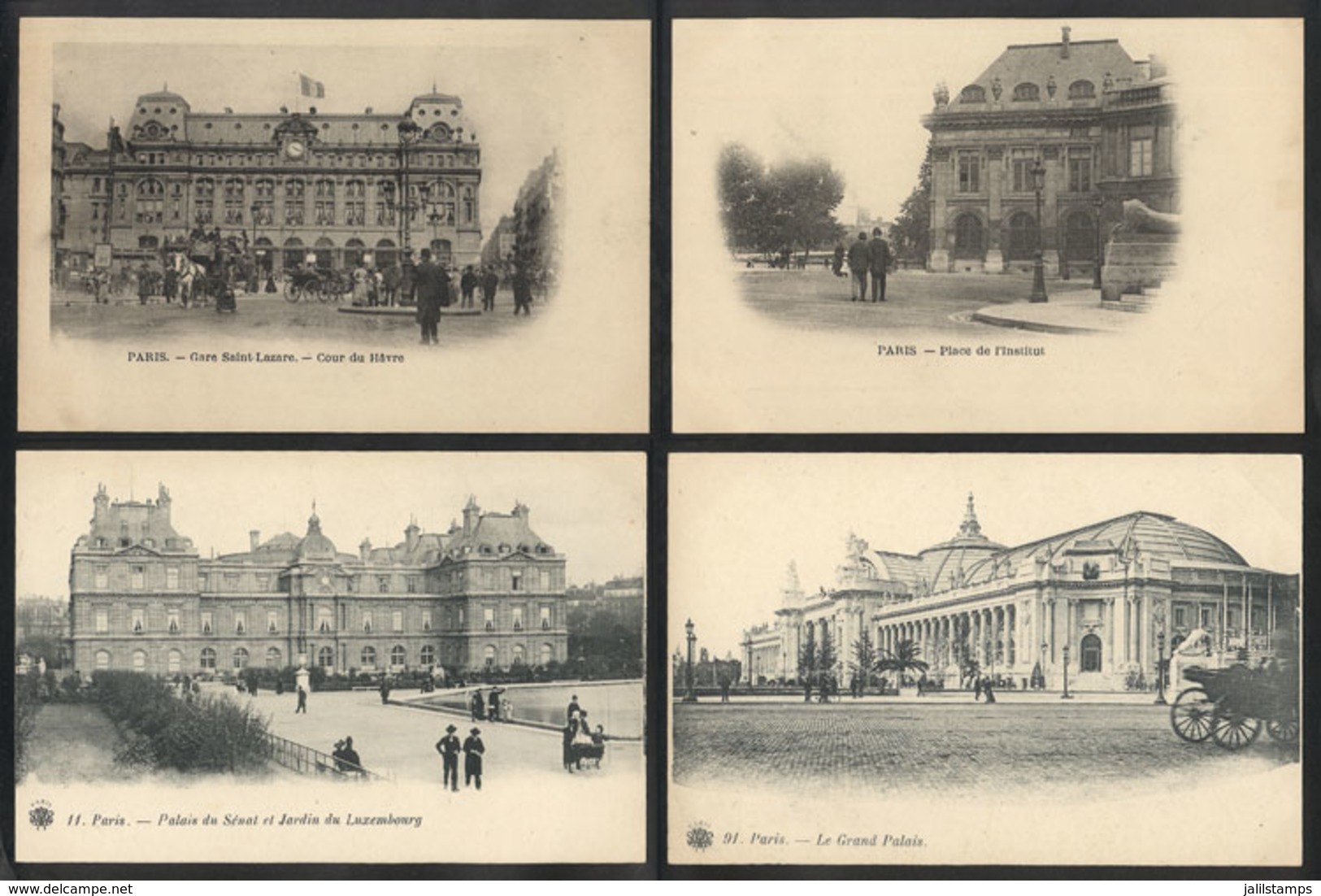 975 FRANCE: PARIS: 22 Old PCs With Very Good Views (circa 1900), Almost All Unused, VF Ge - Autres & Non Classés