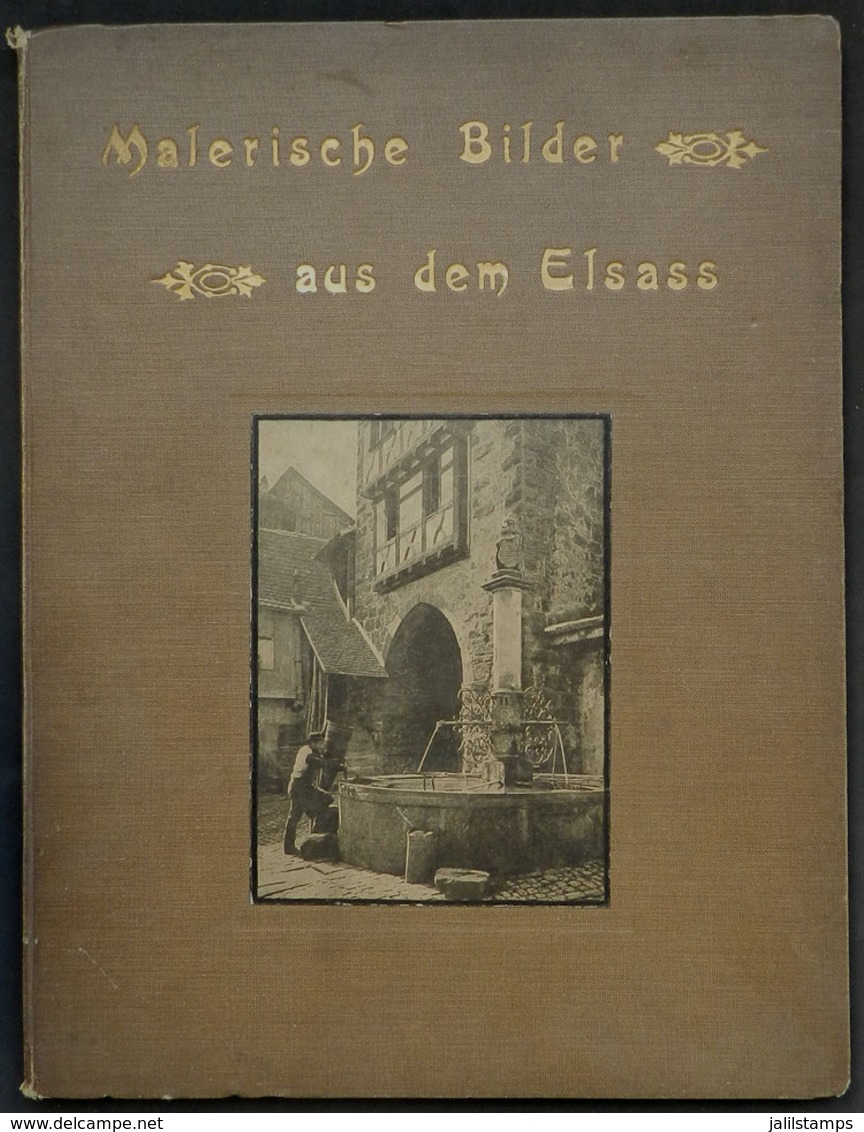 986 FRANCE: Book: "Malerische Bilder Aus Dem Elsass", In German, Published During German - Other & Unclassified