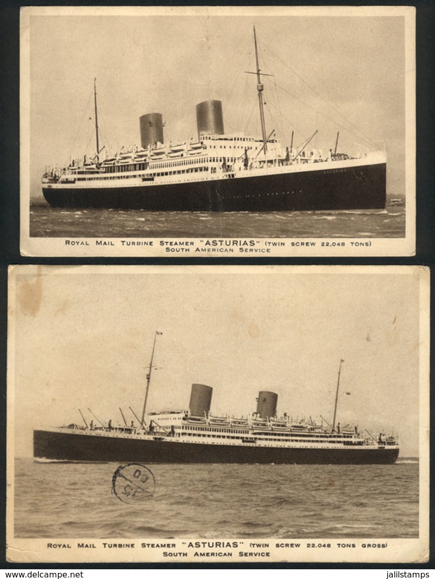 1007 GREAT BRITAIN: Turbine Steamer RMS "ASTURIAS", South American Service Of The Royal Ma - Autres & Non Classés