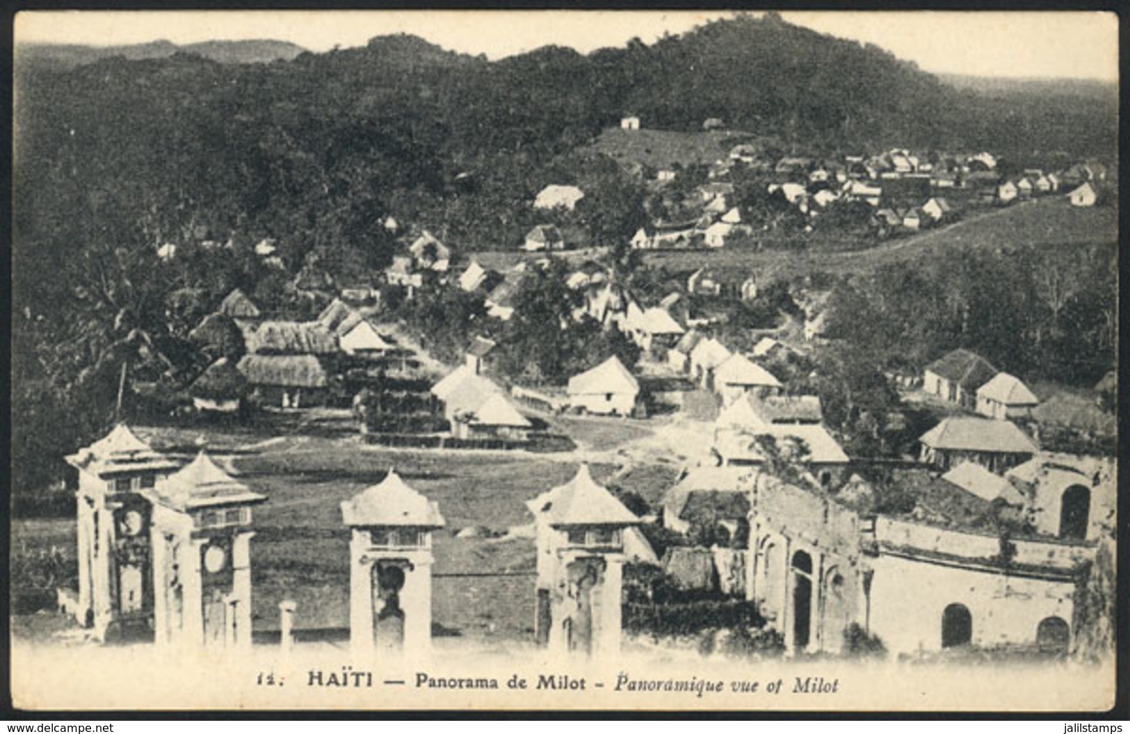 1032 HAITI: MILOT: General View Of The City, VF Quality! - Haïti