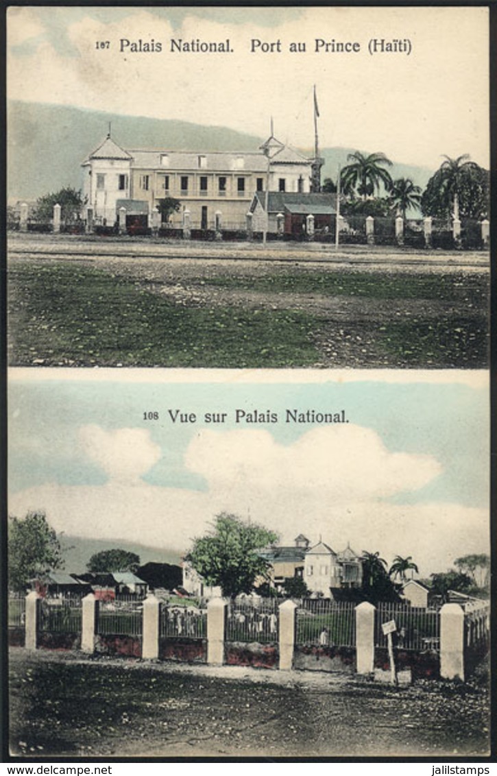 1034 HAITI: PORT AU PRINCE: Views Of The National Palace, VF Quality. - Haiti