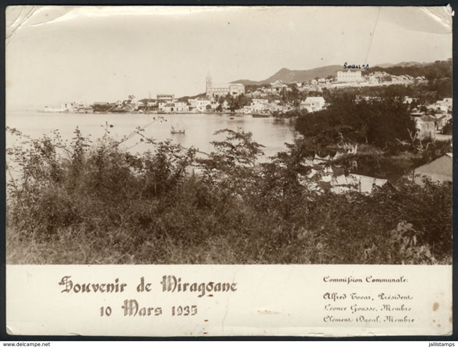 1038 HAITI: MIRAGOANE: Souvenir PC With General View Of The City, Dated 10 March 1935 And - Haiti