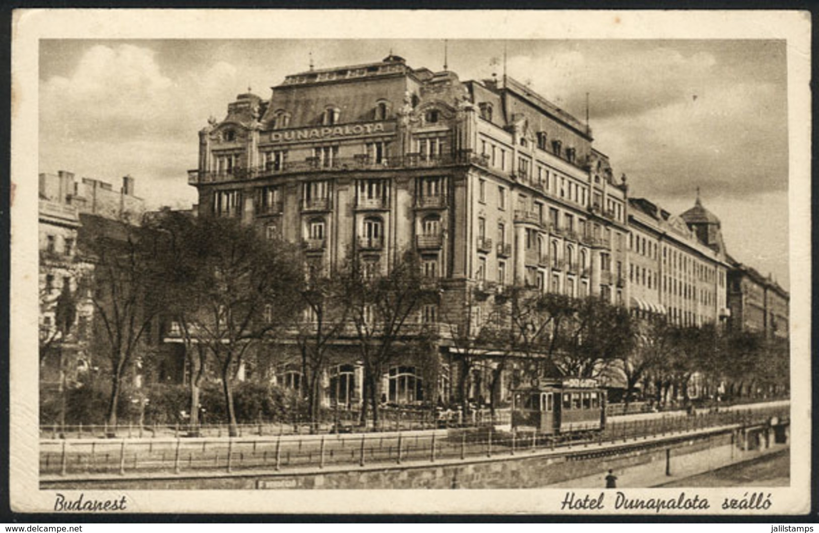 1066 HUNGARY: BUDAPEST: Hotel Dunapalota, Used, With Minor Defects. - Hongrie