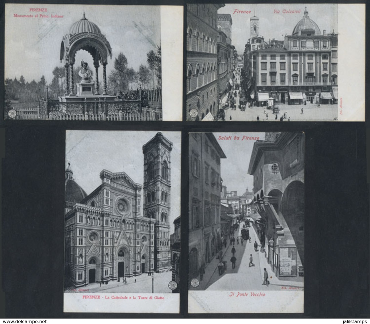 1083 ITALY: FIRENZE: 10 Old Unused Postcards, Very Nice Views, VF Quality! - Other & Unclassified