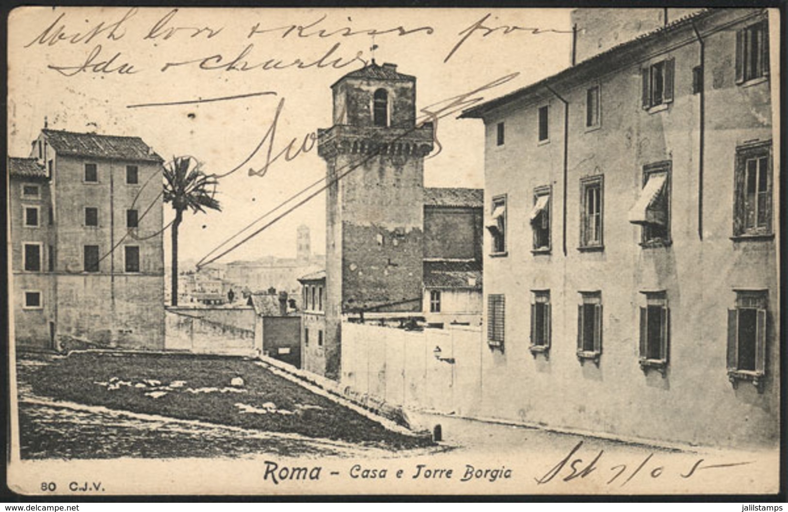 1101 ITALY: ROMA: Casa E Torre Borgia, Used In 1905, VF! - Other & Unclassified