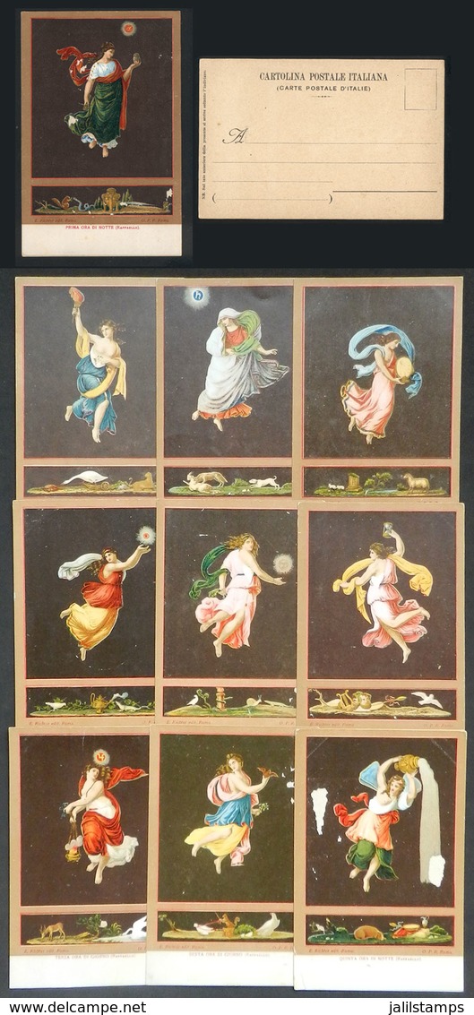 1123 ITALY: Paintings By Raffaello, 10 Old PCs, Editor Richter, 2 With Defects, The Rest O - Autres & Non Classés