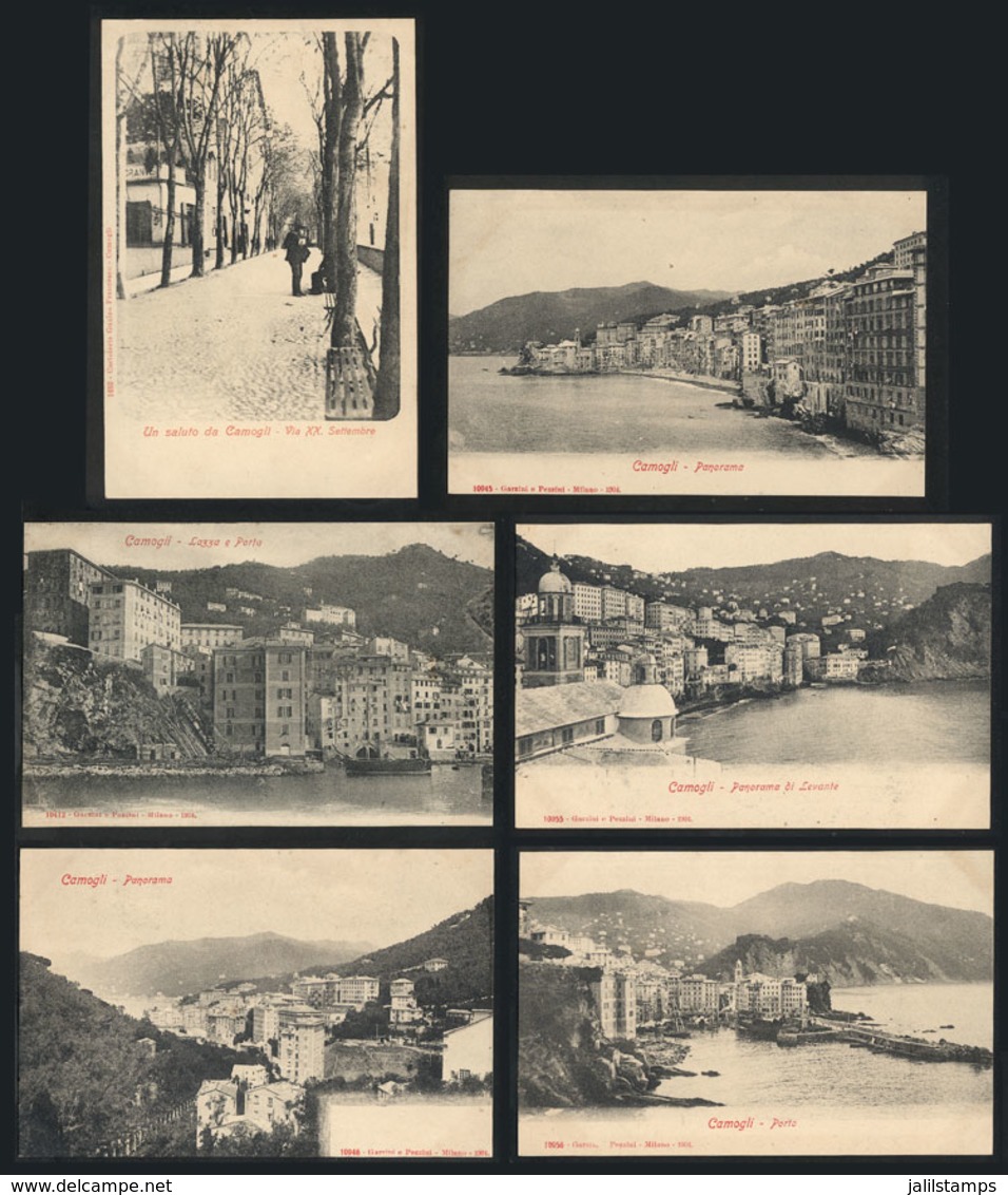1140 ITALY: CAMOGLI: 12 Old PCs (3 Used, 1 With Postage Due) With Nice Views, VF General Q - Other & Unclassified