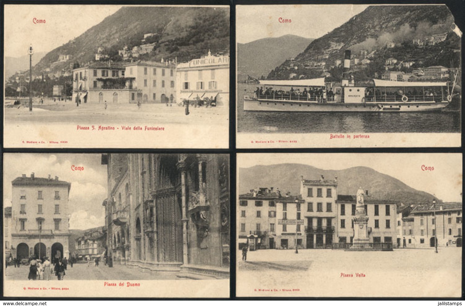 1143 ITALY: COMO: 9 Old Unused PCs, Good Views, One With Defects, The Rest Of VF General Q - Autres & Non Classés