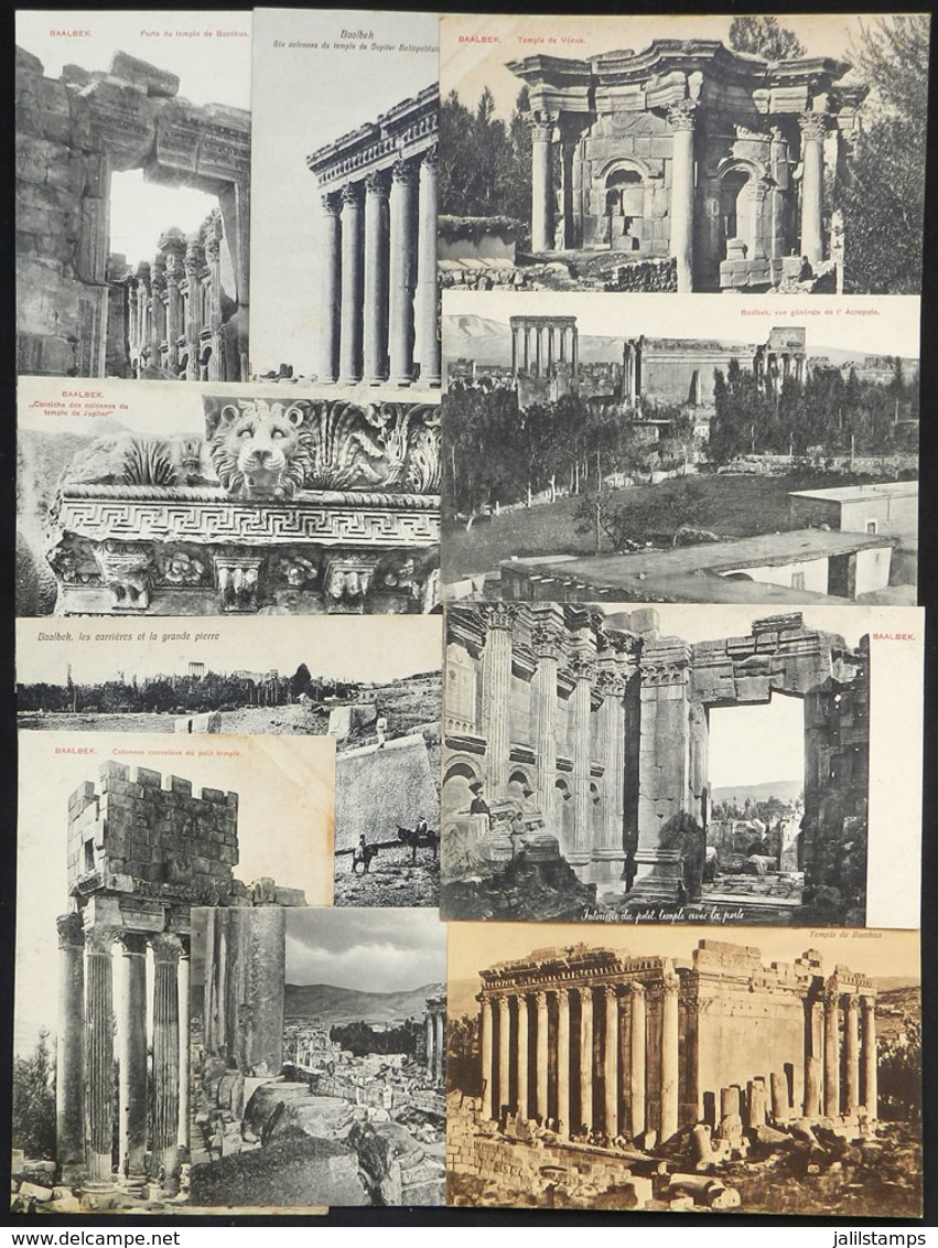 1263 LEBANON: BAALBEK: 10 Old Unused PCs, Good Views, VF General Quality - Lebanon