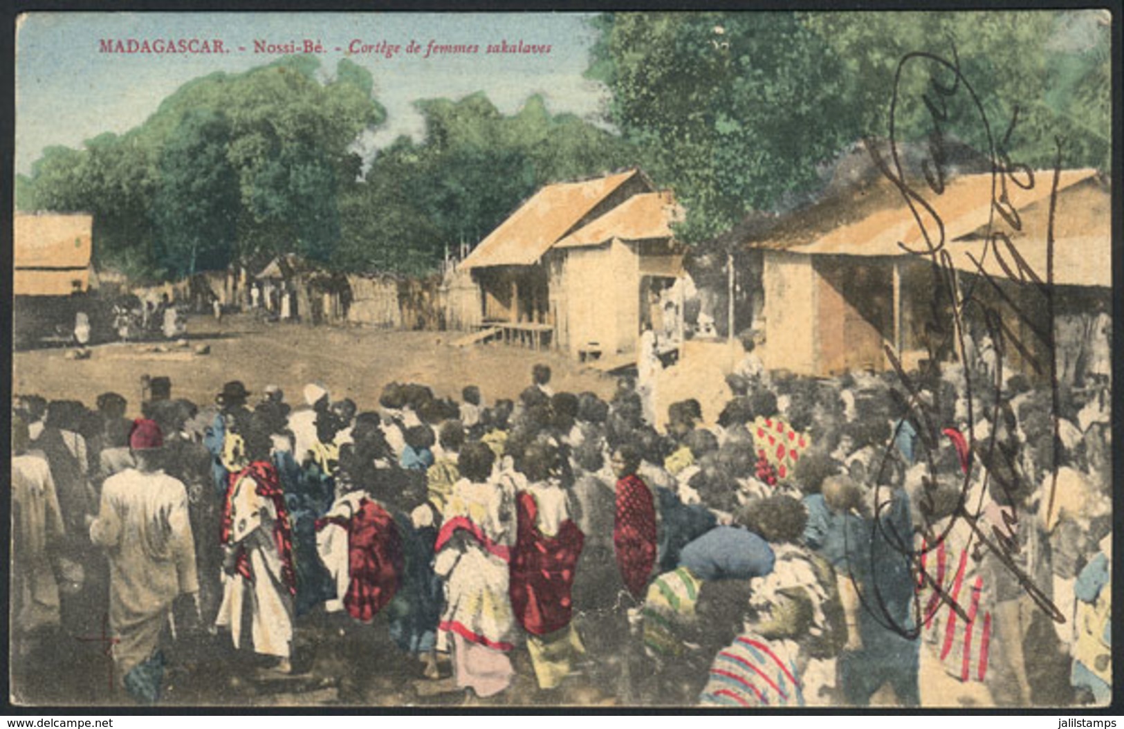 1270 MADAGASCAR: NOSSI-BÉ: Cortèges De Femmes Sakalaves, Circa 1905, VF Quality! - Madagascar