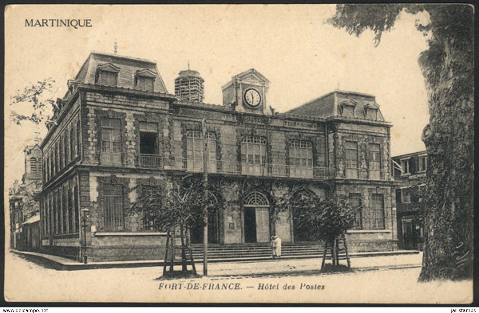 1280 MARTINIQUE: FORT-DE-FRANCE: General Post Office, Ed.Neurdein, Fine Quality (diagonal - Autres & Non Classés