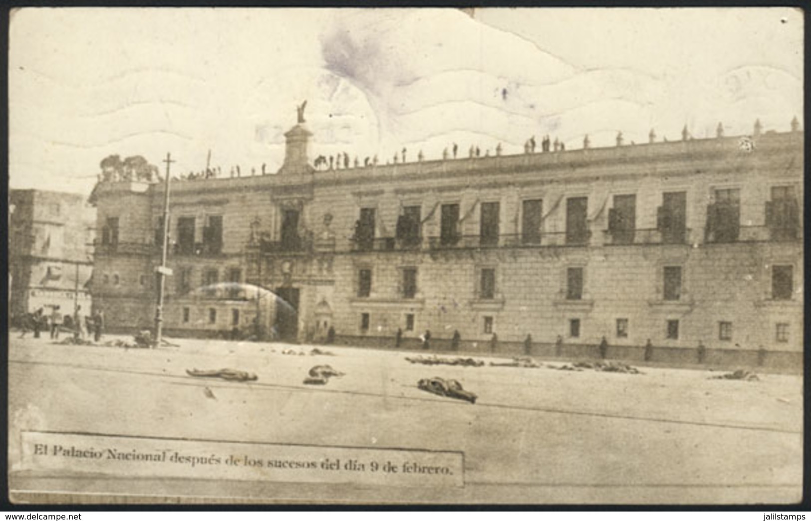 1291 MEXICO: "The National Palace After The Events Of February 9", PC Sent To Argentina On - Mexique