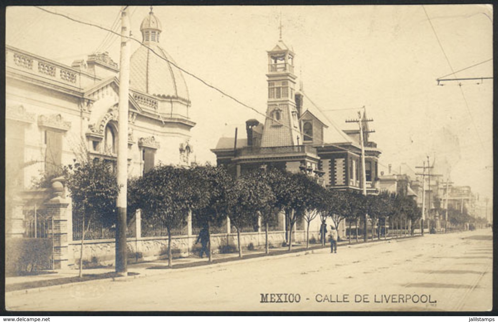 1292 MEXICO: MEXICO: Liverpool Street, Real Photo PC Of VF Quality! - Mexique