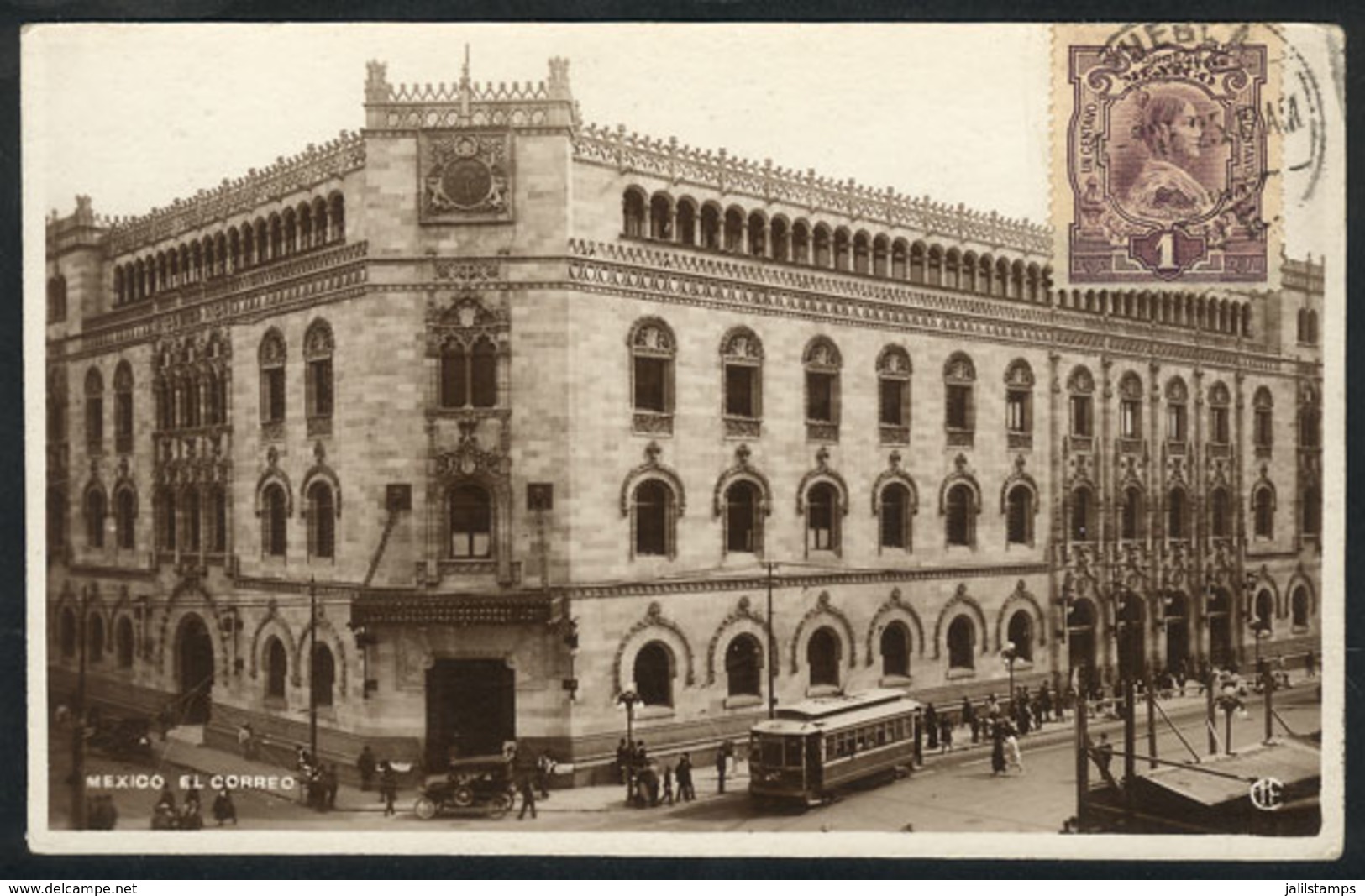 1310 MEXICO: MEXICO CITY: Post Office, Tram, Used And VF Quality - Mexique