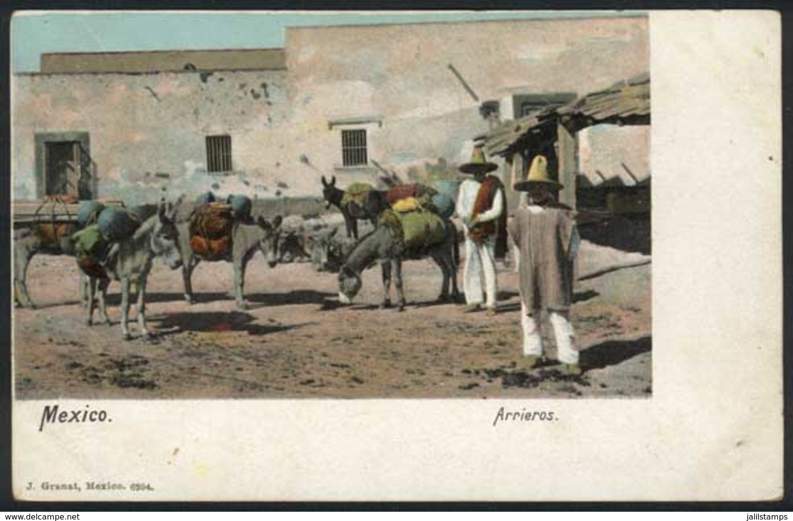 1325 MEXICO: Drovers, Ed. Jacobo Granat, Used In 1903, VF! - Mexico