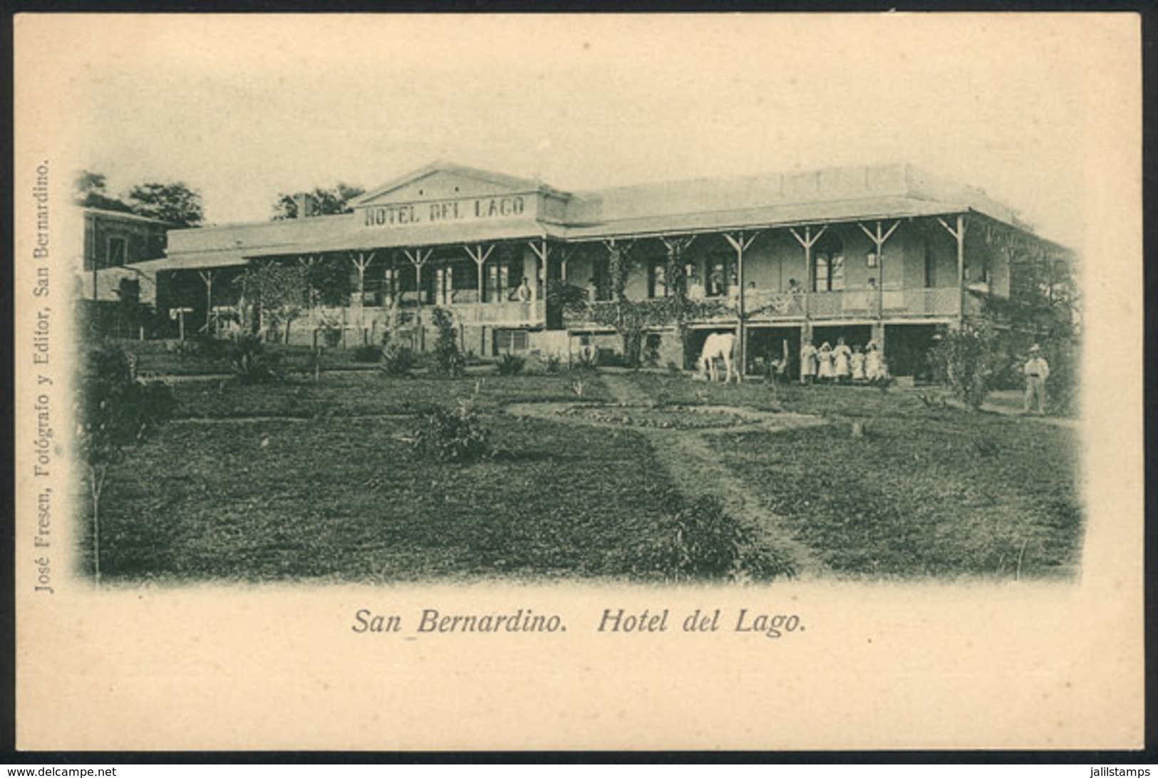 1377 PARAGUAY: SAN BERNARDINO: Hotel Del Lago, Ed.Fresen, Circa 1905, VF Quality! - Paraguay