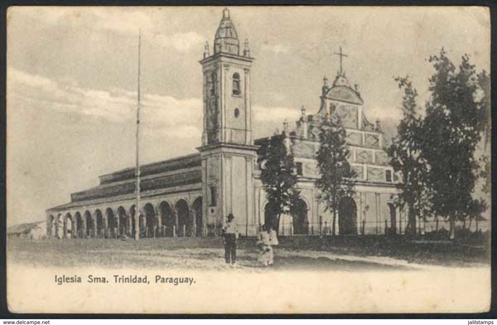 1380 PARAGUAY: ASUNCIÓN: La Santísima Trinidad Church, Ed. Federico Droege, Circa 1905, Un - Paraguay