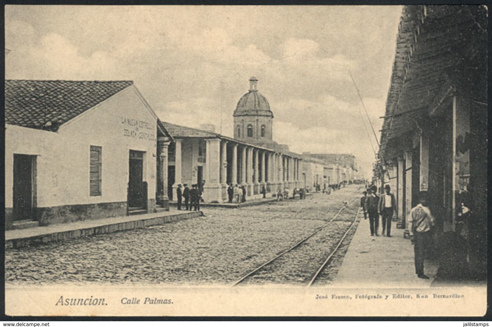 1401 PARAGUAY: ASUNCIÓN: Palmas Street, Ed.Fresen, Circa 1905, Minor Defects. - Paraguay